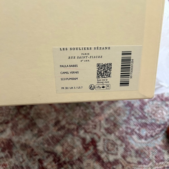 Sezane Paula Babies in Polished Camel Sz 38 (US 7) - Picture 12 of 12